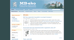 Desktop Screenshot of mb-eko.cz